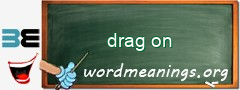 WordMeaning blackboard for drag on